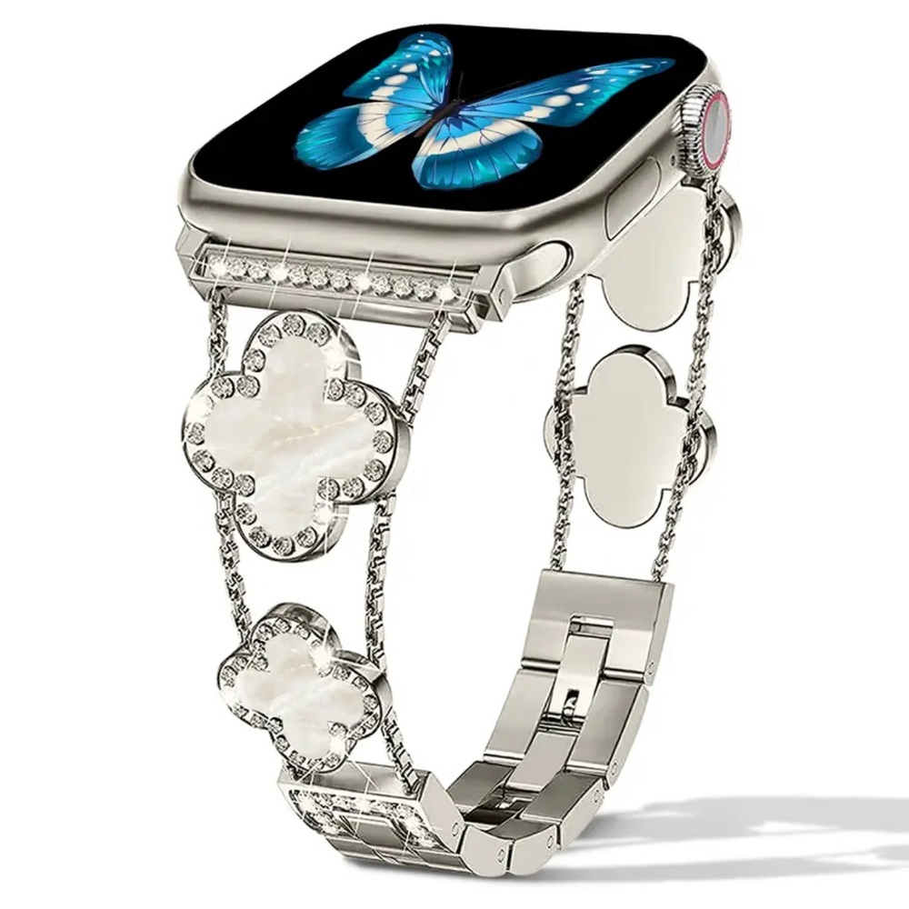 Four Leaf Clover for Apple Watch Band Women Lightweight Easy Adjustable Bracelet